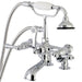 Deck-Mount Clawfoot Tub Faucet, Polished Chrome, Deck Mount