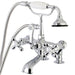 Deck-Mount Clawfoot Tub Faucet, Polished Chrome, Deck Mount