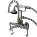 Wall-Mount Clawfoot Tub Faucet, Brushed Nickel, Tub Wall Mount