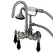 Wall-Mount Clawfoot Tub Faucet, Brushed Nickel, Tub Wall Mount