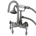 Wall-Mount Clawfoot Tub Faucet, Brushed Nickel, Tub Wall Mount