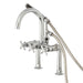 Deck-Mount Clawfoot Tub Faucet, Polished Chrome, Deck Mount