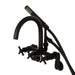 Wall-Mount Clawfoot Tub Faucet, Matte Black, Tub Wall Mount