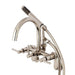 Wall-Mount Clawfoot Tub Faucet, Polished Nickel, Tub Wall Mount