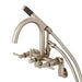 Wall-Mount Clawfoot Tub Faucet, Brushed Nickel, Tub Wall Mount