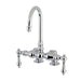 Deck-Mount Clawfoot Tub Faucet, Polished Chrome, Deck Mount