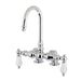Deck-Mount Clawfoot Tub Faucet, Polished Chrome, Deck Mount
