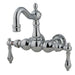 Wall-Mount Clawfoot Tub Faucet, Polished Chrome, Tub Wall Mount