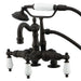 Deck-Mount Clawfoot Tub Faucet, Standard, 3-3/8", 2, Deck Mount, Oil Rubbed Bronze