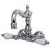 Wall-Mount Clawfoot Tub Faucet, Polished Chrome, Tub Wall Mount