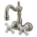 Wall-Mount Clawfoot Tub Faucet, Brushed Nickel, Tub Wall Mount