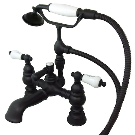 Deck-Mount Clawfoot Tub Faucet, Oil Rubbed Bronze, Deck Mount