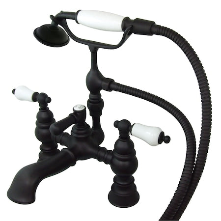 Deck-Mount Clawfoot Tub Faucet, Oil Rubbed Bronze, Deck Mount