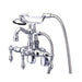 Wall-Mount Clawfoot Tub Faucet, Polished Chrome, Tub Wall Mount