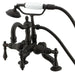 Deck-Mount Clawfoot Tub Faucet, Standard, 3-3/8", 2, Deck Mount, Oil Rubbed Bronze