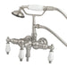 Wall-Mount Clawfoot Tub Faucet, Brushed Nickel, Tub Wall Mount