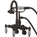Wall-Mount Clawfoot Tub Faucet, Standard, 3-3/8" to 9", 2, Tub Wall Mount, Oil Rubbed Bronze