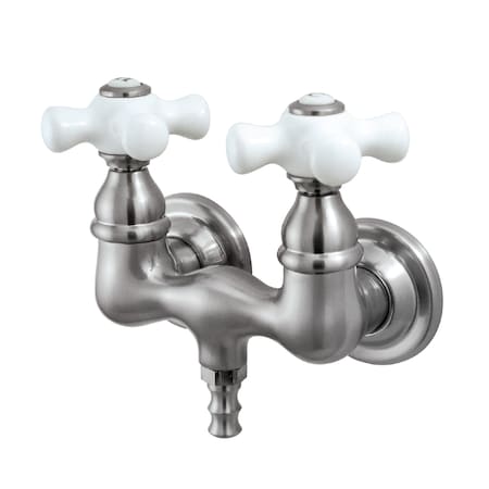 Wall-Mount Clawfoot Tub Faucet, Brushed Nickel, Tub Wall Mount