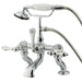 Deck-Mount Clawfoot Tub Faucet, Polished Chrome, Deck Mount
