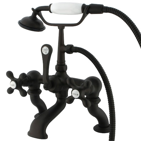 Deck-Mount Clawfoot Tub Faucet, Oil Rubbed Bronze, Deck Mount