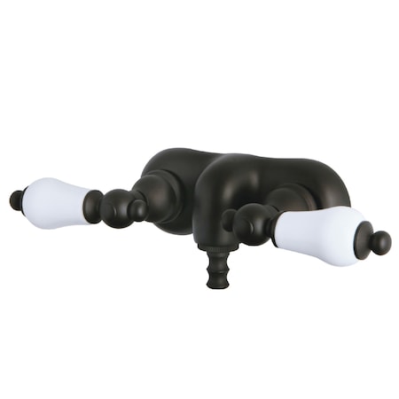 Wall-Mount Clawfoot Tub Faucet, Oil Rubbed Bronze, Tub Wall Mount