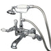 Wall-Mount Clawfoot Tub Faucet, Polished Chrome, Tub Wall Mount
