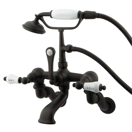 Wall-Mount Clawfoot Tub Faucet, Oil Rubbed Bronze, Tub Wall Mount