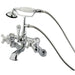 Wall-Mount Clawfoot Tub Faucet, Polished Chrome, Tub Wall Mount