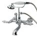 Wall-Mount Clawfoot Tub Faucet, Polished Chrome, Tub Wall Mount