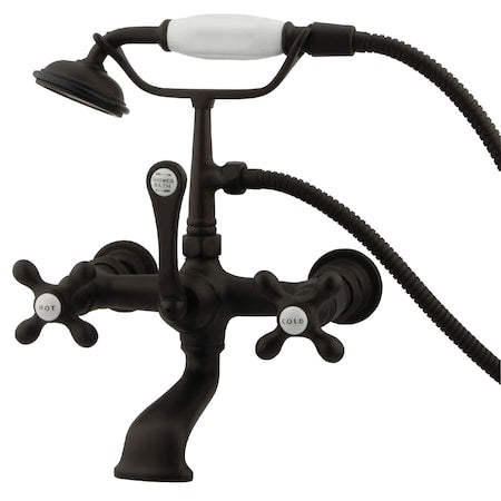 Wall-Mount Clawfoot Tub Faucet, Oil Rubbed Bronze, Tub Wall Mount