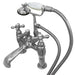 Deck-Mount Clawfoot Tub Faucet, Polished Chrome, Deck Mount