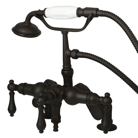 Deck-Mount Clawfoot Tub Faucet, Standard, 3" to 8", 2, Deck Mount, Oil Rubbed Bronze