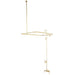 Wall-Mount Clawfoot Tub Faucet, Polished Brass, Tub Wall Mount