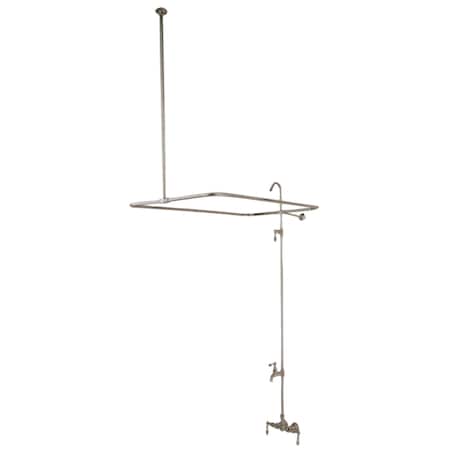 Wall-Mount Clawfoot Tub Faucet, Brushed Nickel, Tub Wall Mount