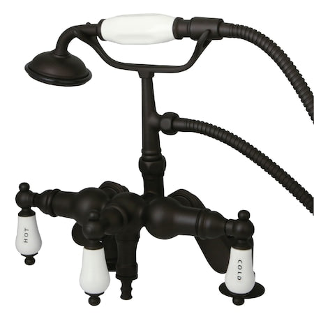 Deck-Mount Clawfoot Tub Faucet, Standard, 3" to 8", 2, Deck Mount, Oil Rubbed Bronze