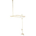 Wall-Mount Clawfoot Tub Faucet, Polished Brass, Tub Wall Mount