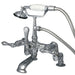 Deck-Mount Clawfoot Tub Faucet, Standard, 3" to 12", 2, Deck Mount, Polished Chrome