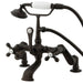 Deck-Mount Clawfoot Tub Faucet, Standard, 3" to 12", 2, Deck Mount, Oil Rubbed Bronze