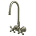 Wall-Mount Clawfoot Tub Faucet, Brushed Nickel, Tub Wall Mount