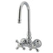Wall-Mount Clawfoot Tub Faucet, Polished Chrome, Tub Wall Mount
