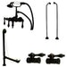 Clawfoot Tub Faucet Packages, Standard, 3-3/8", 2, Tub Wall Mount, Oil Rubbed Bronze