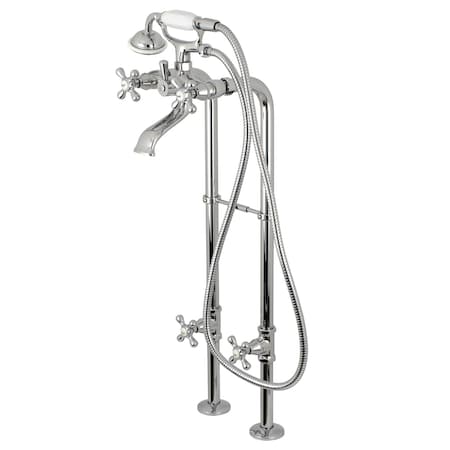 Freestanding Tub Faucet, 2, Freestanding, Polished Chrome