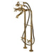 Freestanding Tub Faucet, Standard, 2, Freestanding, Antique Brass