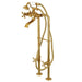 Freestanding Tub Faucet, 2, Freestanding, Brushed Brass