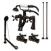 Clawfoot Tub Faucet Packages, Oil Rubbed Bronze, Deck Mount