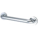 Modern DR414121 12" Decorative 1-1/4" OD Grab B, 14-13/16" L, 17 ga. Brass, Polished chrome