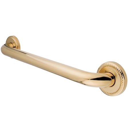 Contemporary DR814242 24"X1-1/4" OD Grab Bar, 27-1/16" L, Brass, Polished Brass