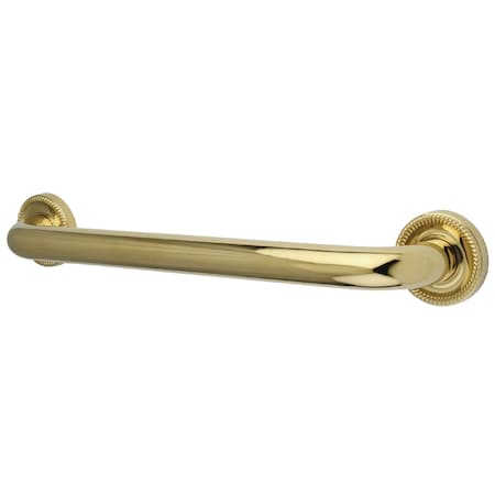 Traditional DR914242 24"X1-1/4" OD Grab Bar, 26-13/16" L, 17 ga. Brass, Polished Brass