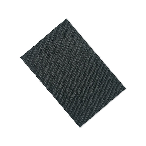 Reclosable Fastener Shape,  Square,  Rubber Adhesive,  4 in,  2 in Wd,  Black,  10 PK