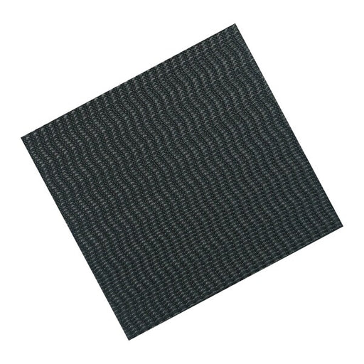 Reclosable Fastener Shape,  Square,  Rubber Adhesive,  6 in,  6 in Wd,  Black,  6 PK